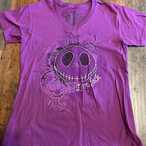 Women’s Disney Jack Skellington purple short sleeve T-shirt size M